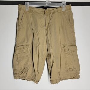 Tommy Hilfiger Tan Cargo Shorts Durable Cotton Blend